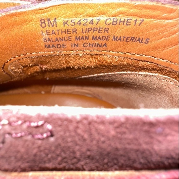 Kork-Ease Mesa Burgundy Suede Leather Ankle Boots Bootie Brass Buckle Sz 8 READ - Picture 8 of 10